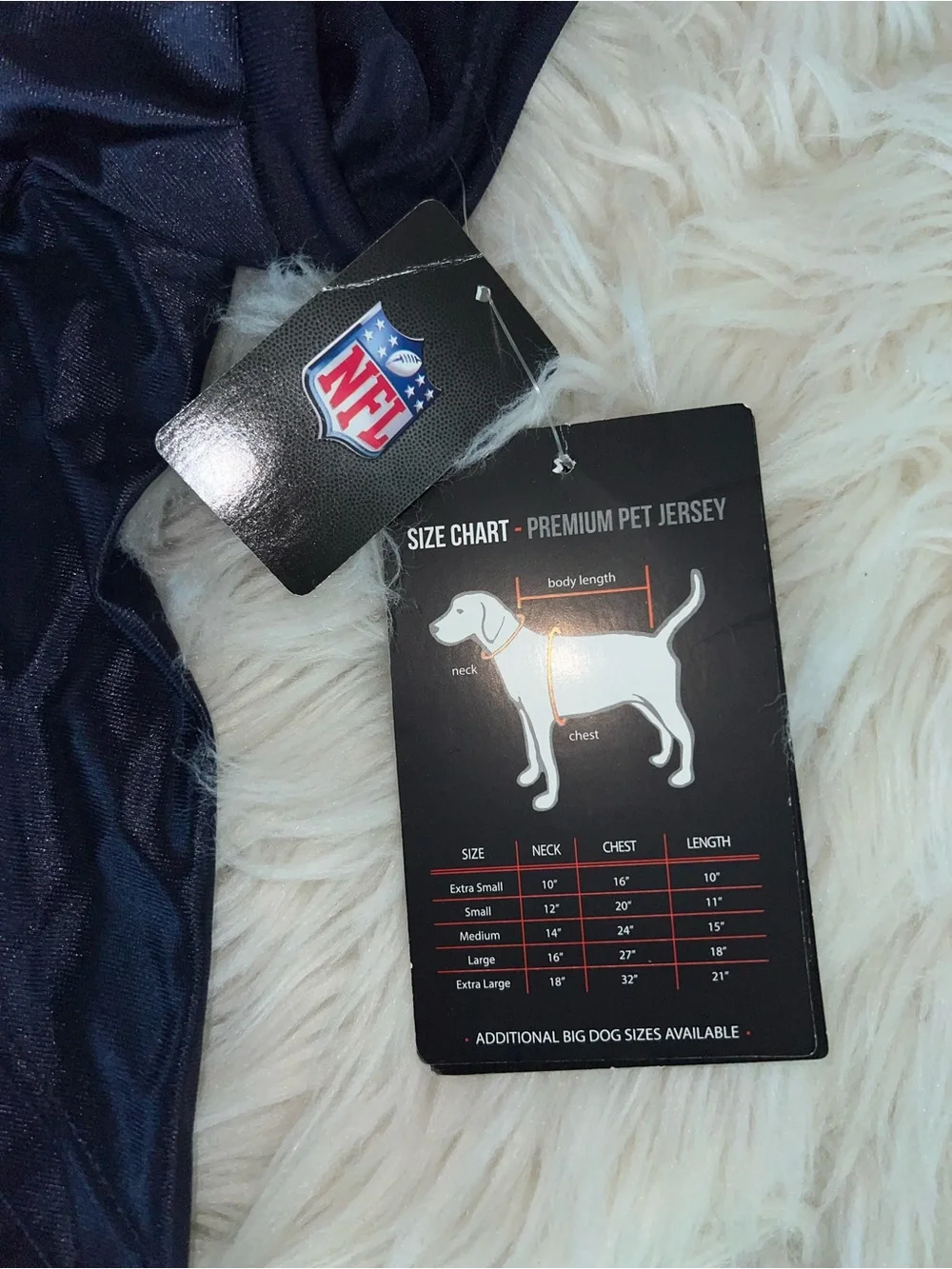 NWT NFL Tennessee Titans Premium Pet Jersey Dog Shirt Size Large
